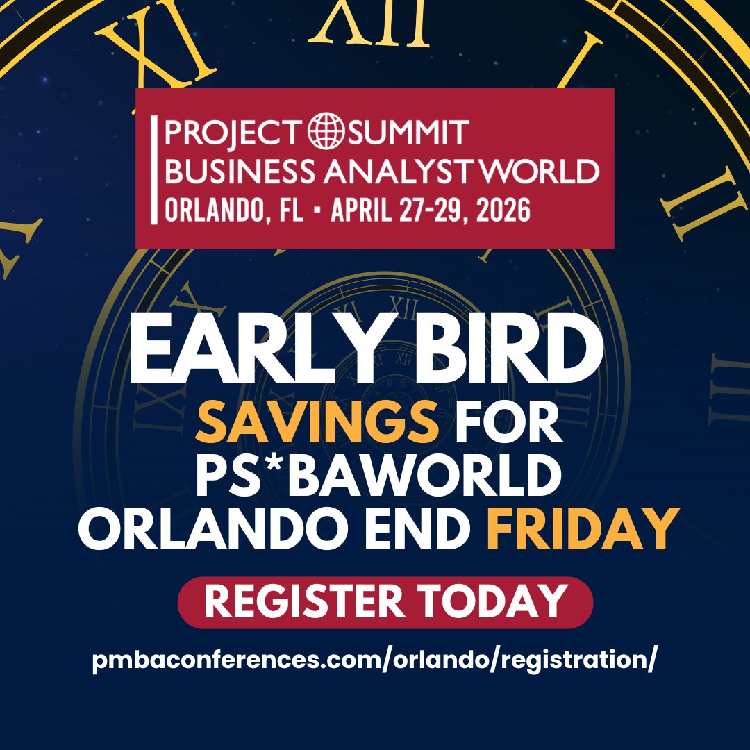 ProjectSummit*ProjectWorld*BAWorld tweet media