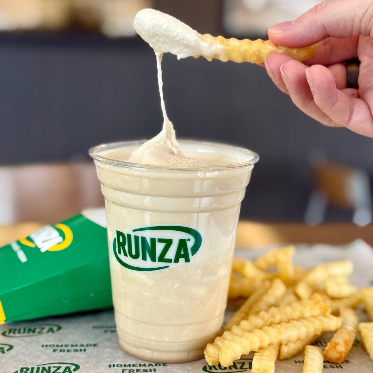 Runza's tweet image. go ahead. screenshot this and discuss amongst yourselves!

peep salted caramel shake.