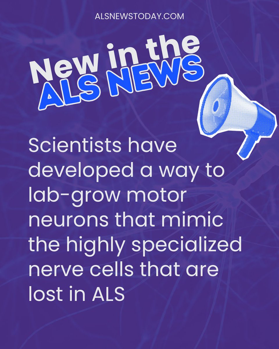 Discover the new science: bit.ly/4bAEhKE

Researchers have found a way to grow highly specialized motor neurons in the lab that closely resemble the cells lost in ALS. The new method uses rare brain progenitor cells and carefully guides them to develop into near