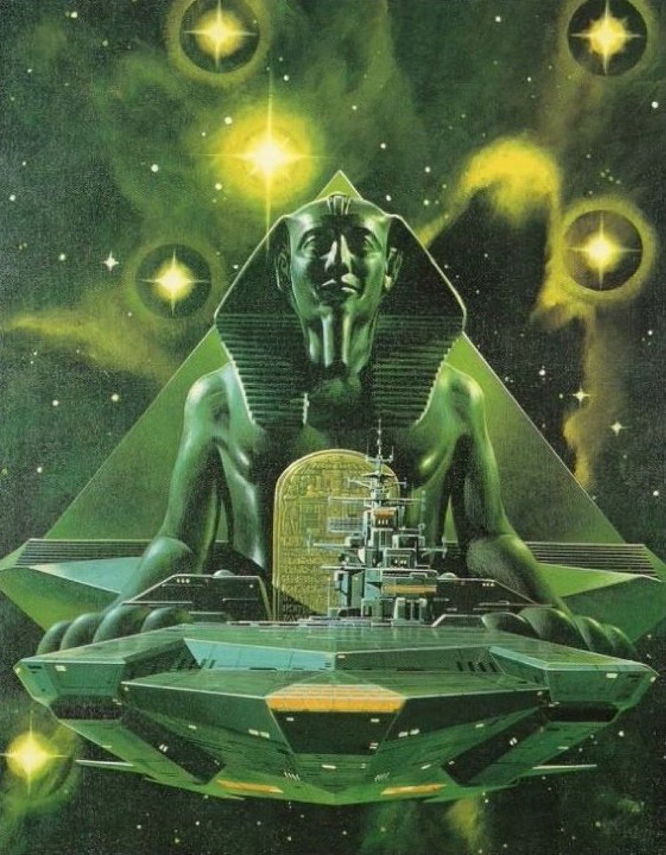 SciFiArchives's tweet photo. Sci-fi pyramids by Noriyoshi Ohrai, Peter Knifton, Robert McCall, Steve R Dodd https://t.co/Ia39An55Pc