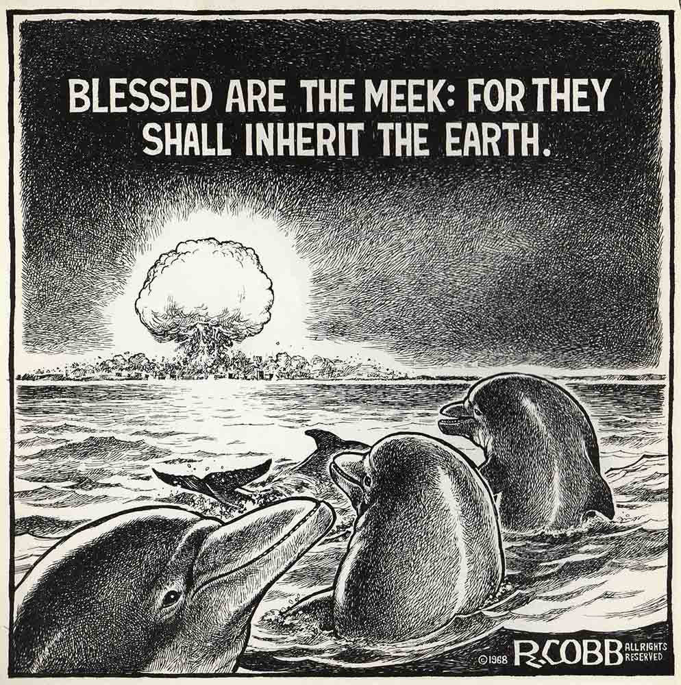 SciFiArchives's tweet photo. cartoons by Ron Cobb about mutually assured destruction during the Cold War https://t.co/FwX4IozXJP