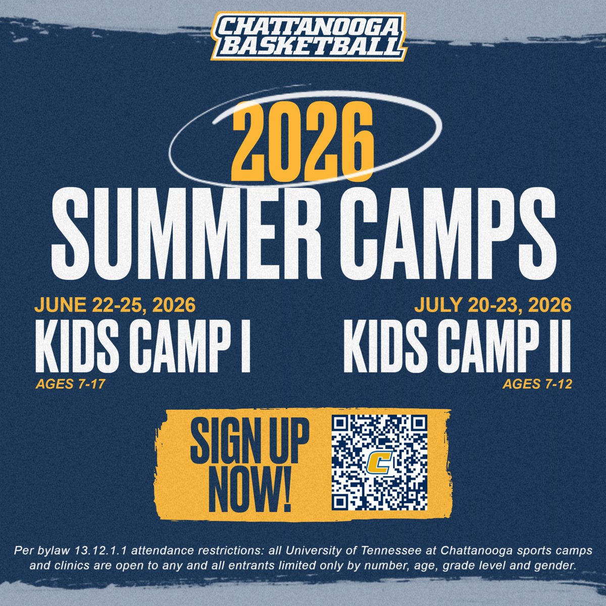 GoMocsMBB's tweet photo. 🚨 2026 CAMP DATES 🚨

🗓️ June 22-25 - Kids Camp I (7-17)
🗓️ July 20-23 - Kids Camp II (7-12)

Complete details &amp; registration info 👇
🔗 https://t.co/B7b1FwHqU6 https://t.co/tCFqshLwrD
