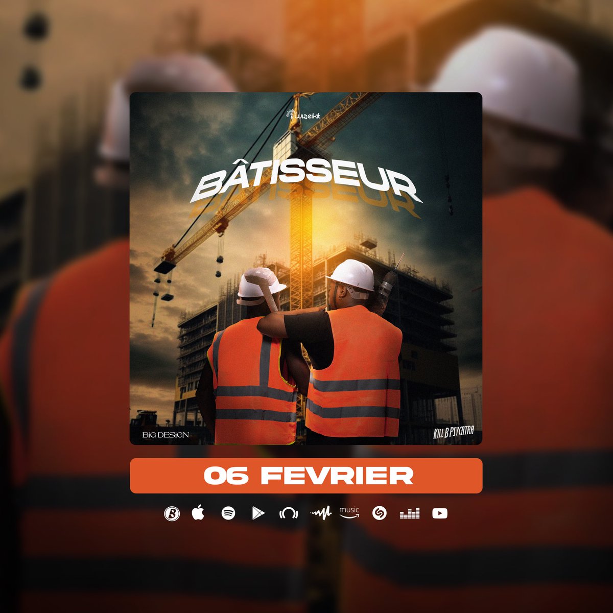 BigDesignX's tweet image. L’attente est terminée. Les fondations sont posées. 
Rendez-vous ce Vendredi 06 Février pour découvrir BÂTISSEUR en collaboration avec @KillBPsycatra .
On ne vient pas seulement faire du bruit, on vient construire un héritage. 
📸: @juniorfokou
Cover art : @Lifkanomore 
#LaZone