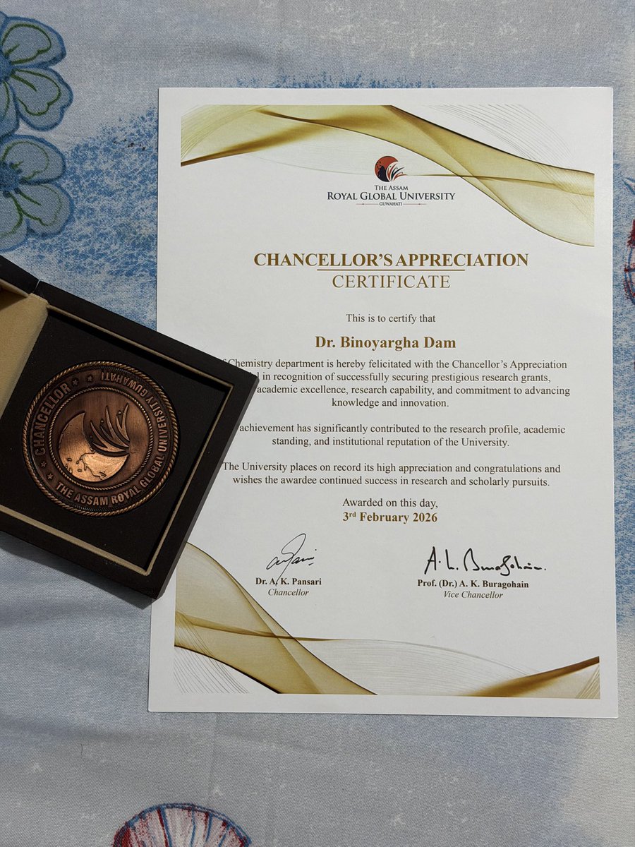Thank you The Assam Royal Global University for this appreciation 🙏🏼
