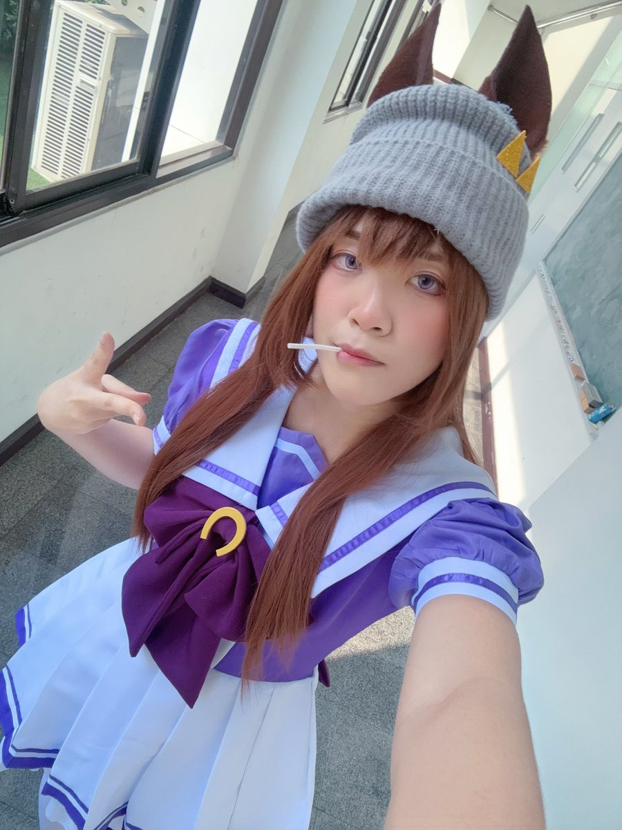 MIWROO1's tweet photo. Nakayama festa!!  🐴🍭🃏🀄️
#nakayamafesta #umamusumeCosplay #umamusume #umamusumeprettyderby https://t.co/dcvF5QJObf