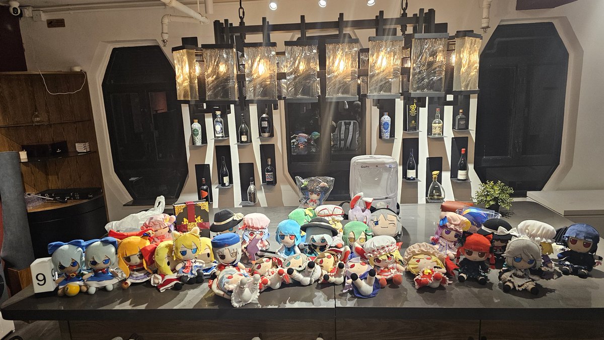 Fumo gathering at a Touhou discord group meetup in Hong Kong. Fumofumo