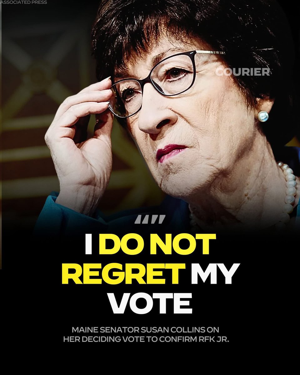BraddrofliT's tweet image. Susan Collins is up for re-election this November.