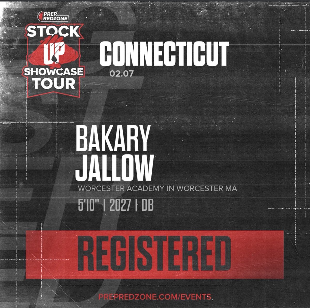 Excited to compete!
<a href="/PRZNewEngland/">Prep Redzone New England</a> <a href="/WAfootball1834/">Worcester Academy Football</a>
