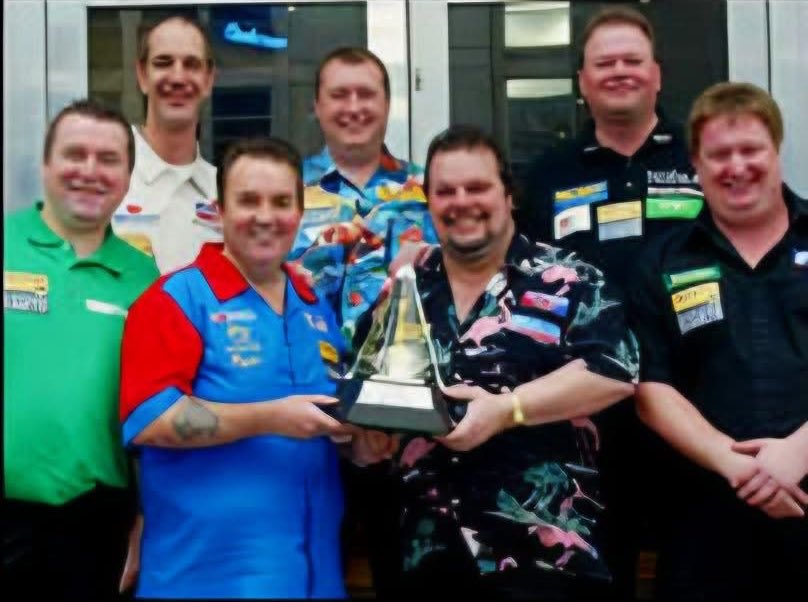livedarts's tweet image. The Premier League Darts line-up 2️⃣0️⃣ years ago 📸