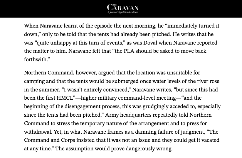 SushantSin's tweet photo. PLA tents at Galwan, where India lost 20 soldiers, were pitched in the second week of May after a Brigade commanders meeting. Northern command and 14 Corps didn't consider it an issue but were ordered on 15 June to go and pitch their tents. Who passed those orders from Delhi? 2/N https://t.co/DxEj4TvqNt