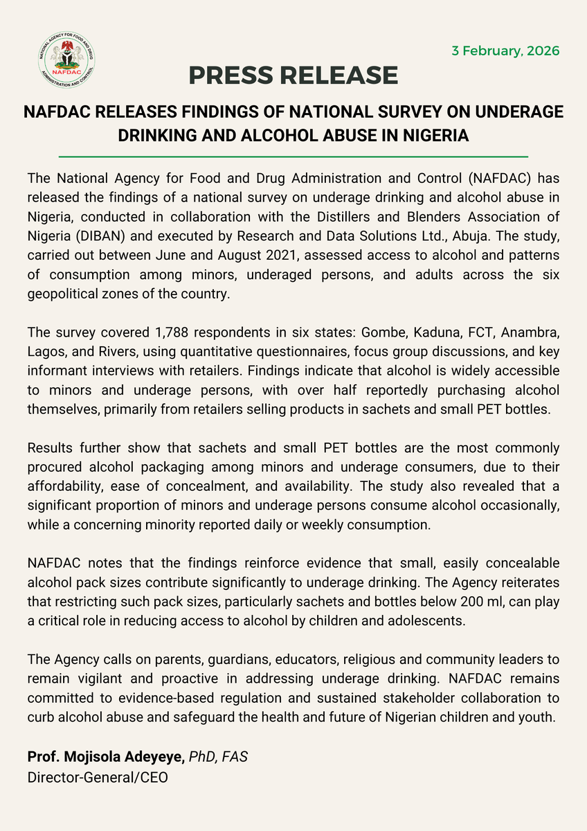 NAFDAC NIGERIA tweet media