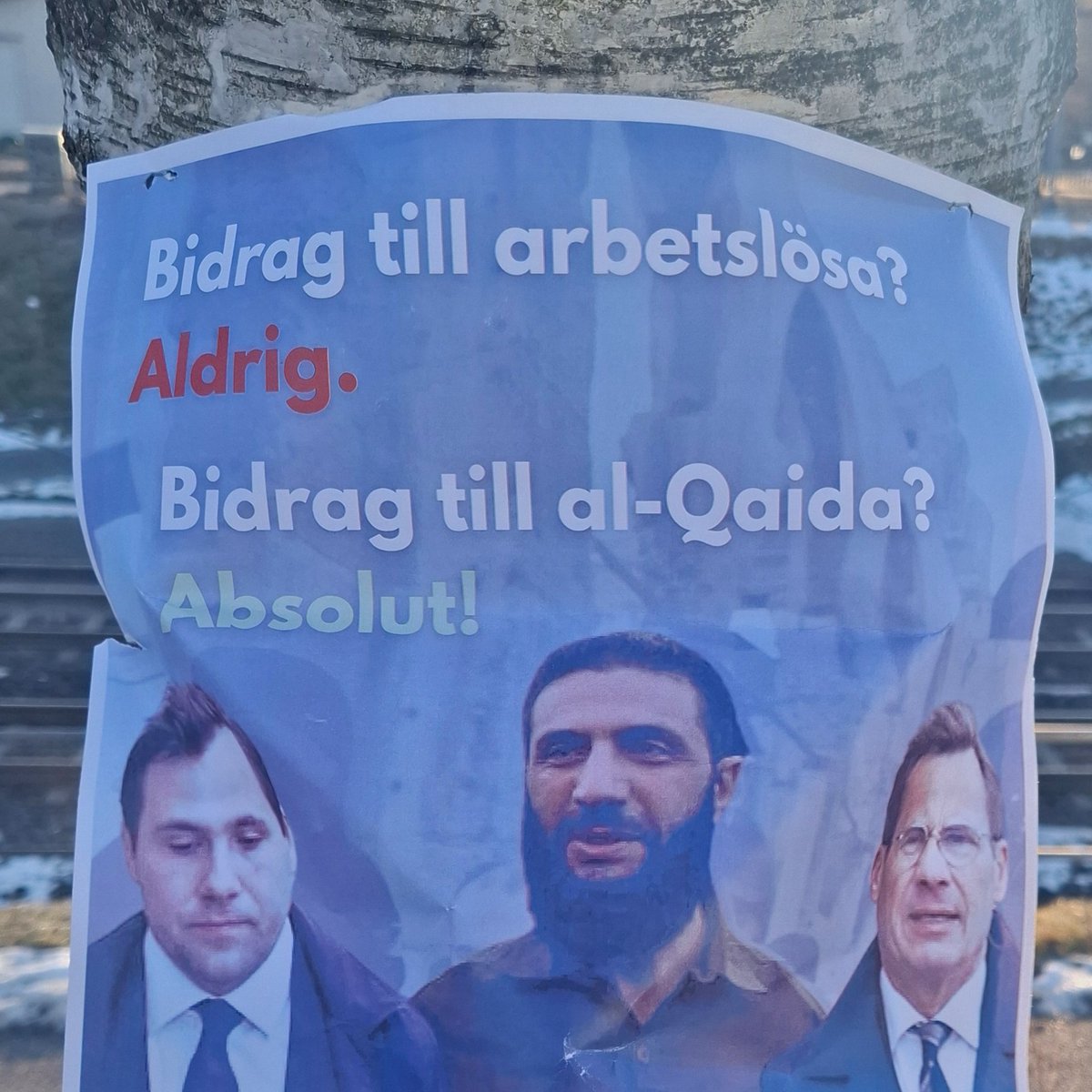 Såg en affisch när skulle hem från jobbet idag.