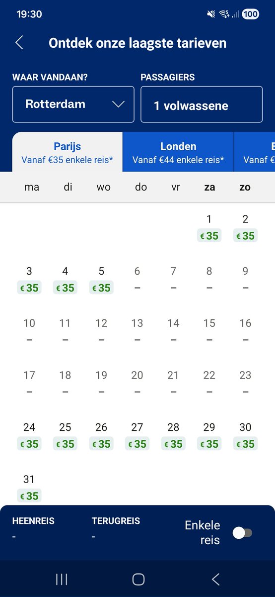 debbydekam's tweet photo. @Eurostar Hi! Ill be traveling back and forth to Paris for work, followed by a trip to disney. So 11th to Paris, 15th home alsjeblieft, 16th to disney and 19th back. But the calender looks like this. Do you know why? https://t.co/PTjqAVAZah