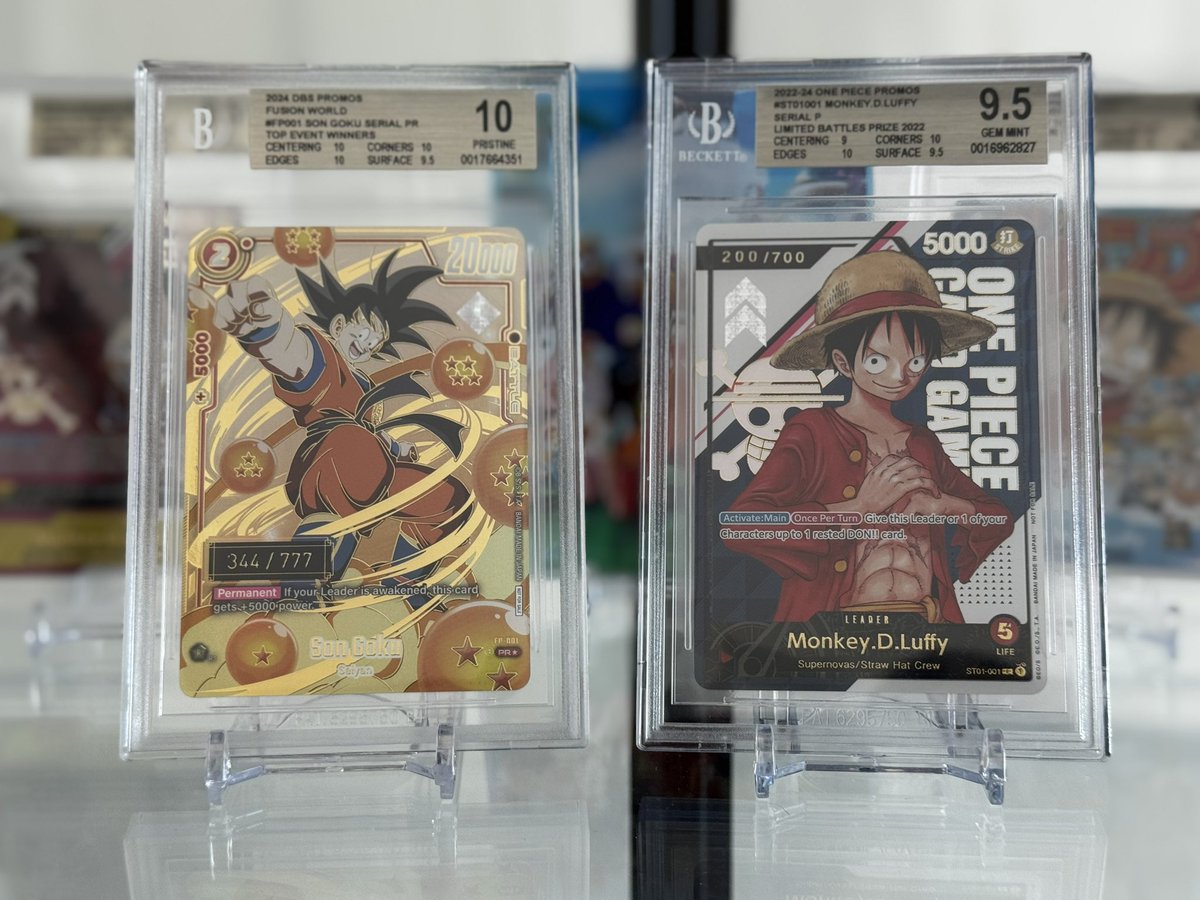 Are Goku &amp; Luffy the Jordan/Lebron of TCGs? 

The GOAT 🐐 &amp; The King 👑
