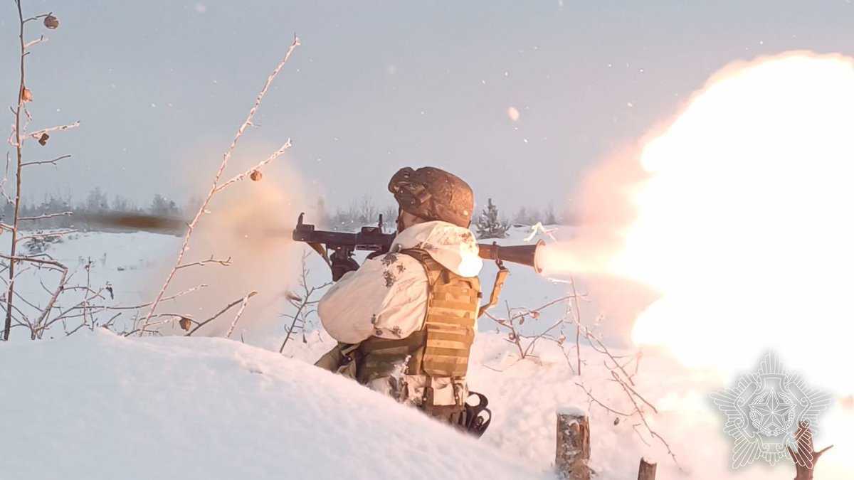 trip_to_valkiri's tweet image. Belarus Ground Forces Mechanized Infantryman in training, January 2026.