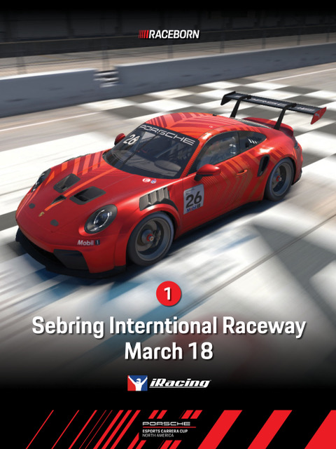 GSRChannel's tweet photo. GSRC x @PorscheRaces North America

The wait is over. The Porsche Esports Carrera Cup North America is officially here.

In partnership with Porsche Motorsport North America, we are launching the premier single-make esports championship for the US, Canada, and Mexico.

6 Rounds. 40 Drivers. 1 Champion.

We are bringing the official Carrera Cup format to @iRacing, starting March 18th at Sebring. 

Do you have what it takes to compete at the highest level of Porsche esports?

🔗 Sign up today: https://t.co/A9o64Dix9u