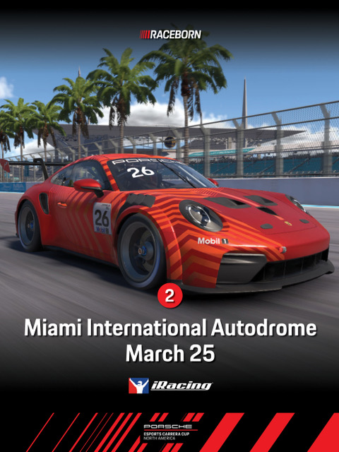 GSRChannel's tweet photo. GSRC x @PorscheRaces North America

The wait is over. The Porsche Esports Carrera Cup North America is officially here.

In partnership with Porsche Motorsport North America, we are launching the premier single-make esports championship for the US, Canada, and Mexico.

6 Rounds. 40 Drivers. 1 Champion.

We are bringing the official Carrera Cup format to @iRacing, starting March 18th at Sebring. 

Do you have what it takes to compete at the highest level of Porsche esports?

🔗 Sign up today: https://t.co/A9o64Dix9u