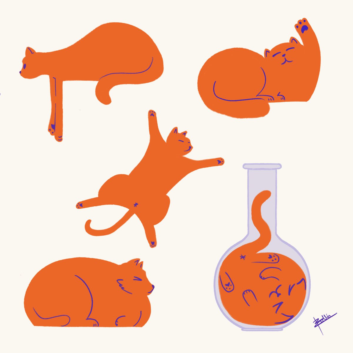 ColloIsTaken's tweet photo. Assortment of Cats
#art #illustration #drawing https://t.co/asFlvQ1yTZ