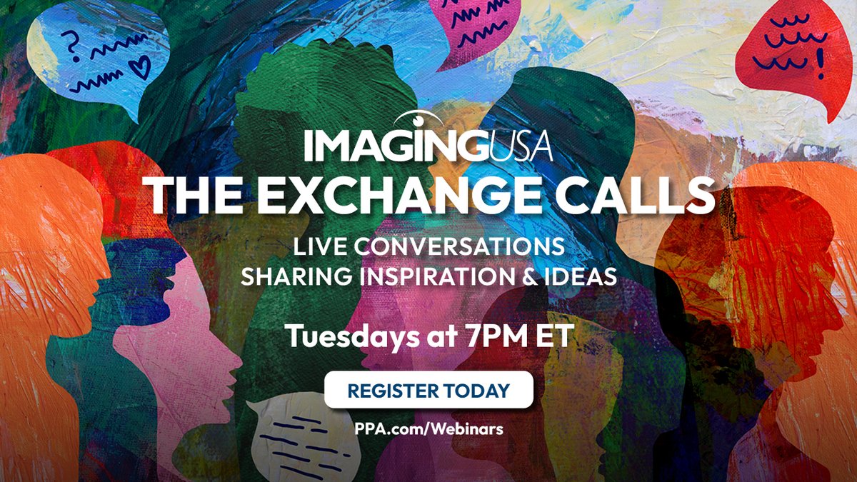 OurPPA's tweet image. Introducing The Exchange Calls! 🔀📞

These interactive sessions will continue the conversations from Imaging USA and serve as a place for photographers to support one another.

Join us every Tuesday at 7 pm ET - register now. ➡️ ppa.com/events/upcomin…