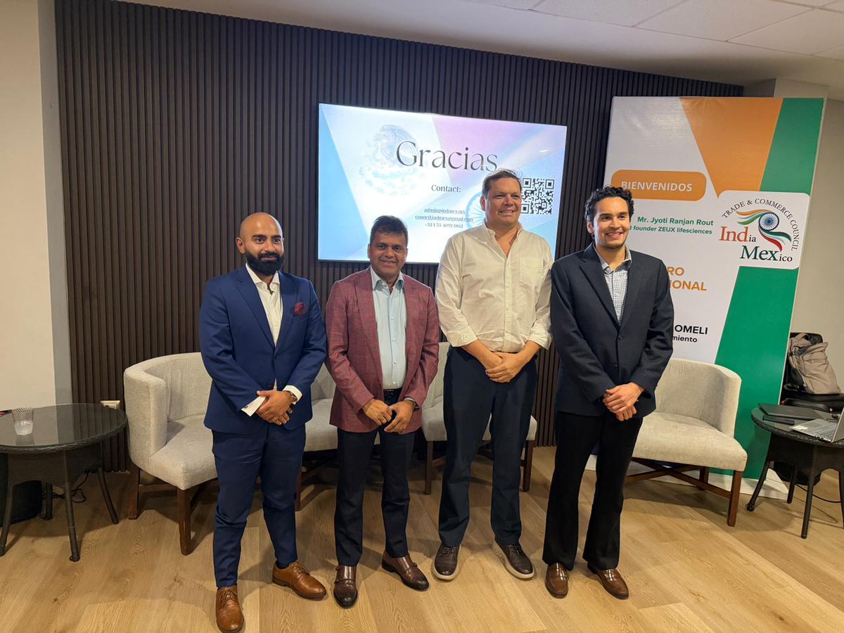 IndMexCouncil's tweet photo. January 28, the Trade and Commerce Council of India &amp; Mexico held a meeting in Culiacán with 30+ entrepreneurs from pharma, agro-industry, manufacturing, and banking. With Mr. Jyoti Ranjan Rout, talks focused on investment in India and trade missions, strengthening collaboration. https://t.co/EoqqYEnXpr