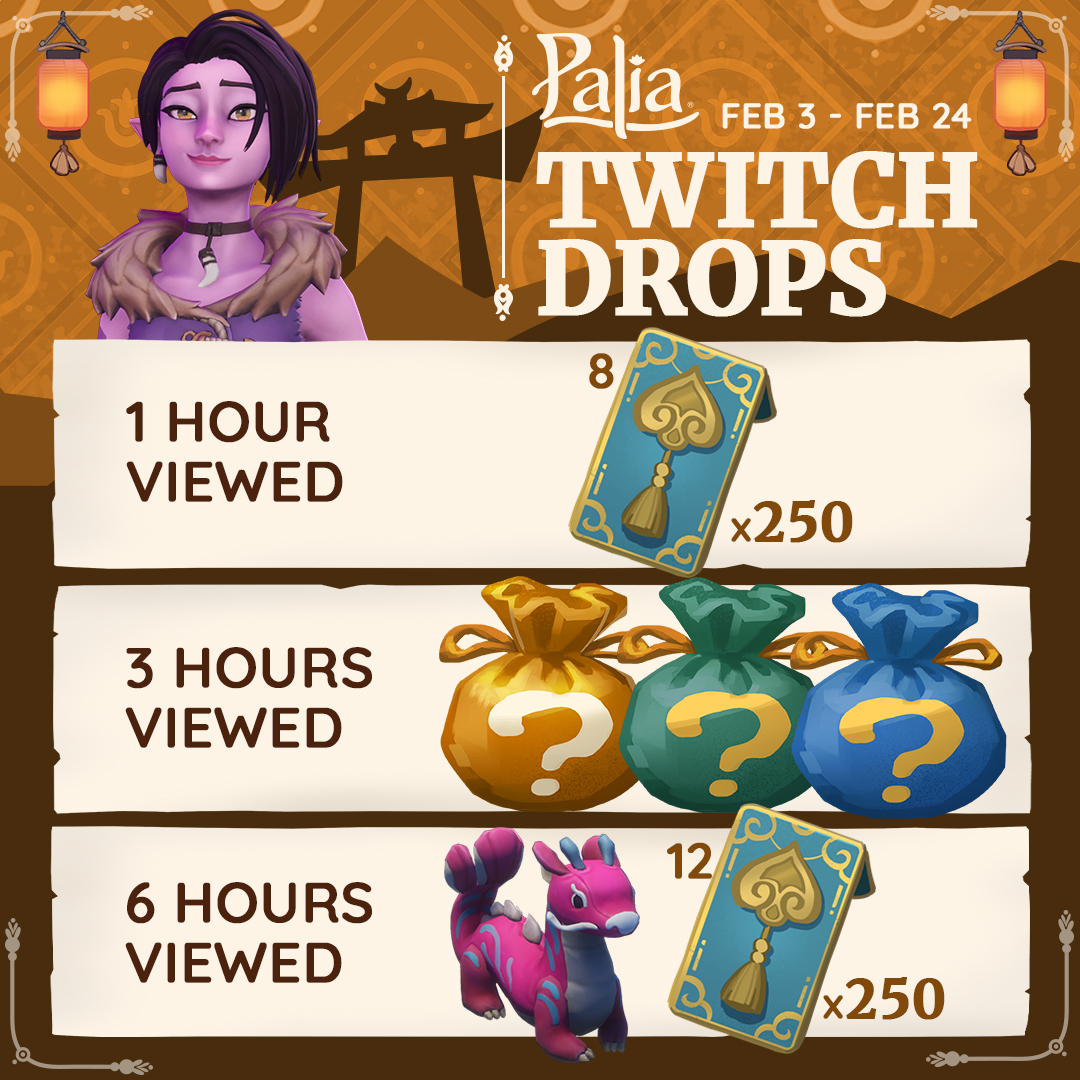 Ring in Luna New Year 2026 with Winter's Wonder: Rriffrocin' New Year Twitch Drops Rewards! 🎉

#Palia #PlayPalia