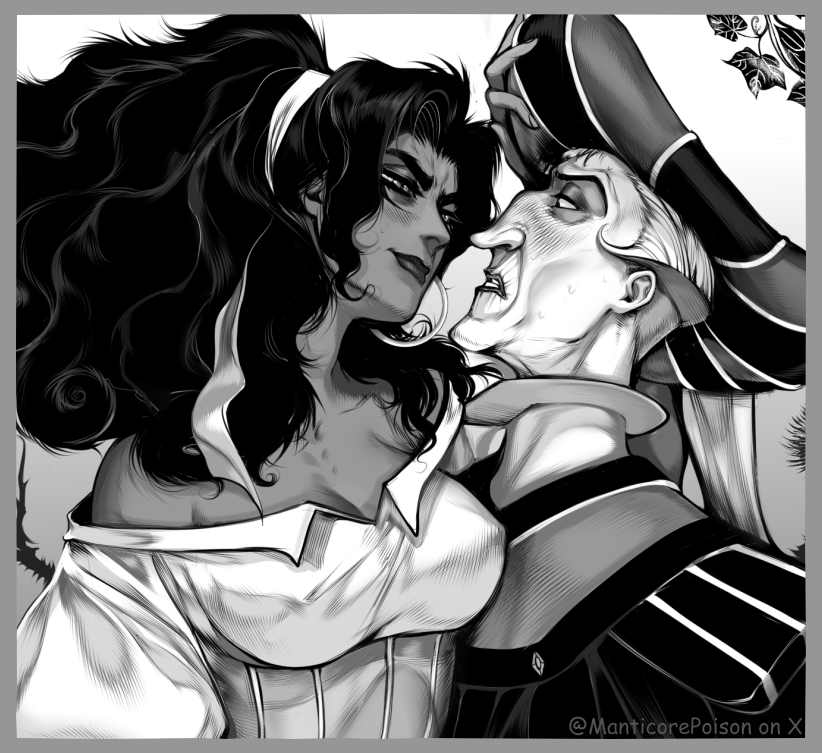 WIP
Stunned, disgusting old man and an impudent, dissolute gypsy woman 😏
#TheHunchbackofNotreDame #Esmeralda #ClaudeFrollo #Fresme