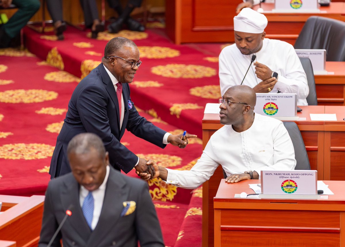 Stills from parliament today. 

What are looking forward to from the NPP side of The House? 

📸<a href="/konkrumah/">Kojo Oppong Nkrumah</a>