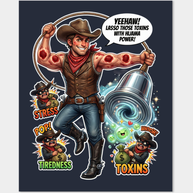 artvortexhub31's tweet photo. Burned out from the grind? This cowboy's roping stress + toxins with cupping therapy power—pure nervous system reset in 2026 style. Who's ready to whoosh the bad vibes away? Grab yours! 🤠 #CuppingTherapy #Neurowellness #TeePublic #redbubble 

https://t.co/9XVVF1KfFT https://t.co/GuZ3SQk5xf