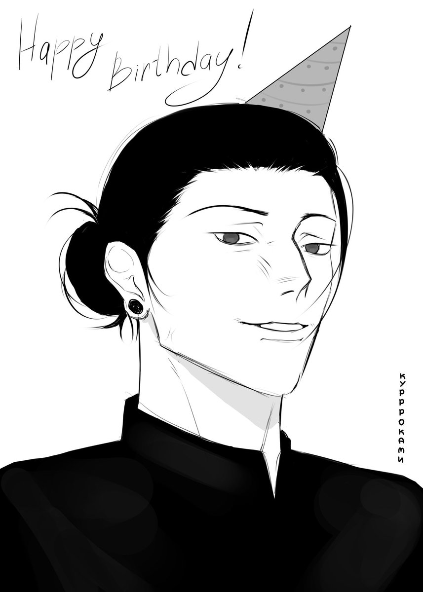 k8r0k's tweet photo. he’s forever 27 but in my heart he is 36 :(
#GetoSuguru #fanart #jjk #art #artmoots https://t.co/2tgaQxlkTy