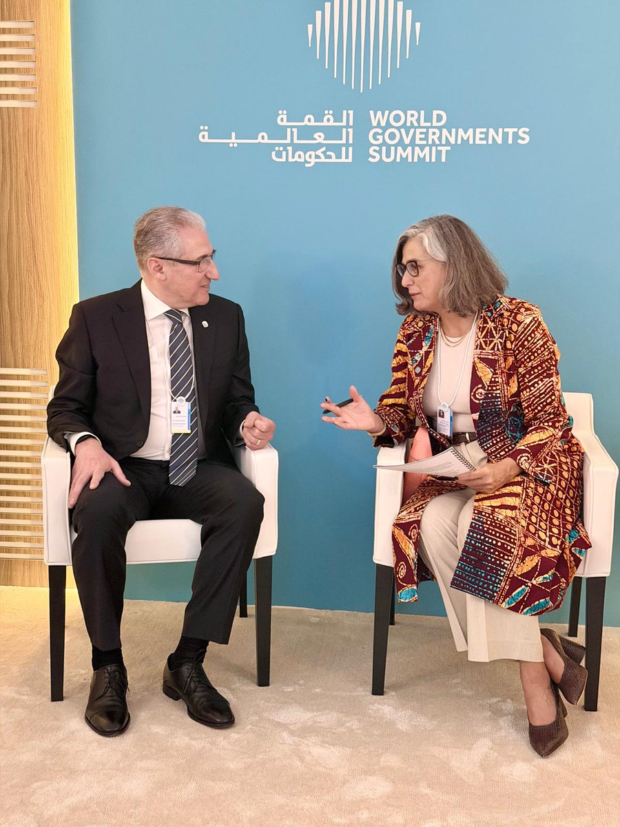 Productive meeting with H.E Mukhtar Babayev. We exchanged on strengthening cooperation on urban climate action, resilience &amp; access to global climate finance. These partnerships help turn ambition into impact, shaping cities that can better withstand shocks &amp; support communities.