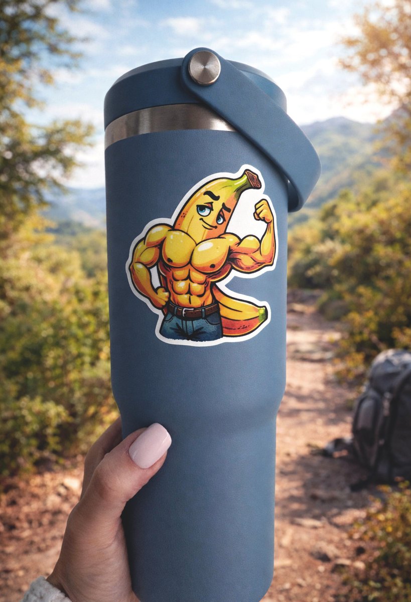 nomadbraingear's tweet photo. Swole foods 💪🍌

Muscular Banana Vinyl Sticker

Waterproof &amp; Dishwasher Safe Decal

Get it at: https://t.co/j5kl0Kj9gd

#bananapeel #gymbros #stickers https://t.co/BtZbANTF14