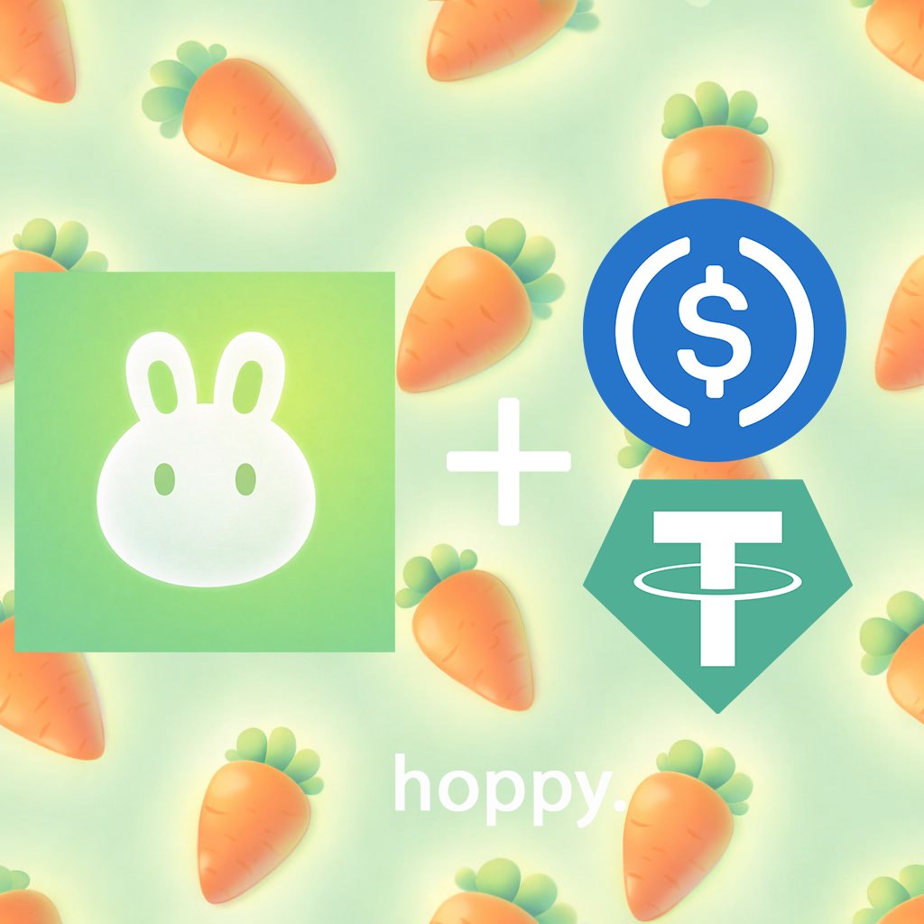We have just added USDC and USDT to hoppy!

You can now load your gift certificates for people you trust (or people you do not) entirely encrypted in stables.

hopped.