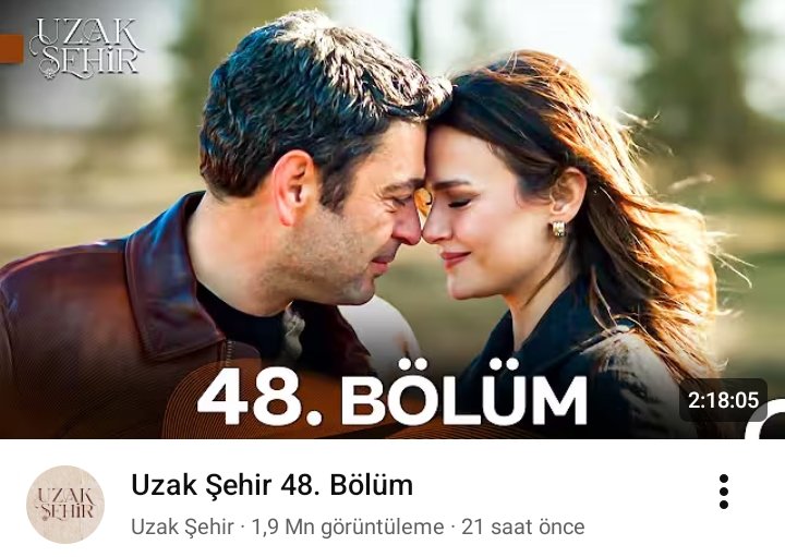 #UzakŞehir'in dün akşam yayınlanan 48.bölümü youtube da Türkiye'ye kapalı olmasına rağmen 21 saatte 1,9 Milyon izlenmeye ulaştı. 👏

#CihAl