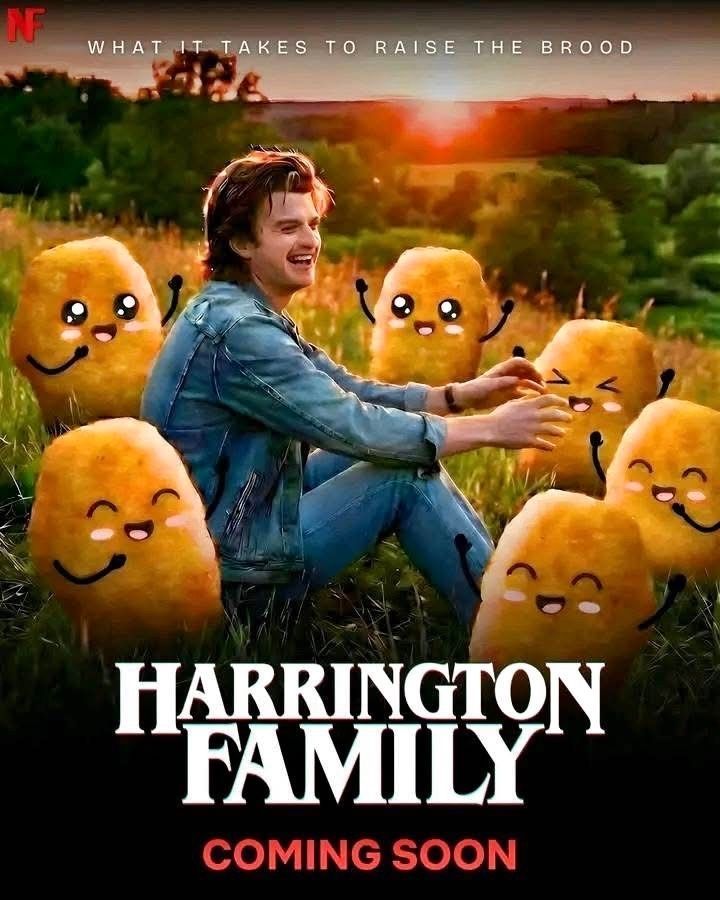 StrangerNews11's tweet image. New Spin-off coming soon: Harrington Family 🚨