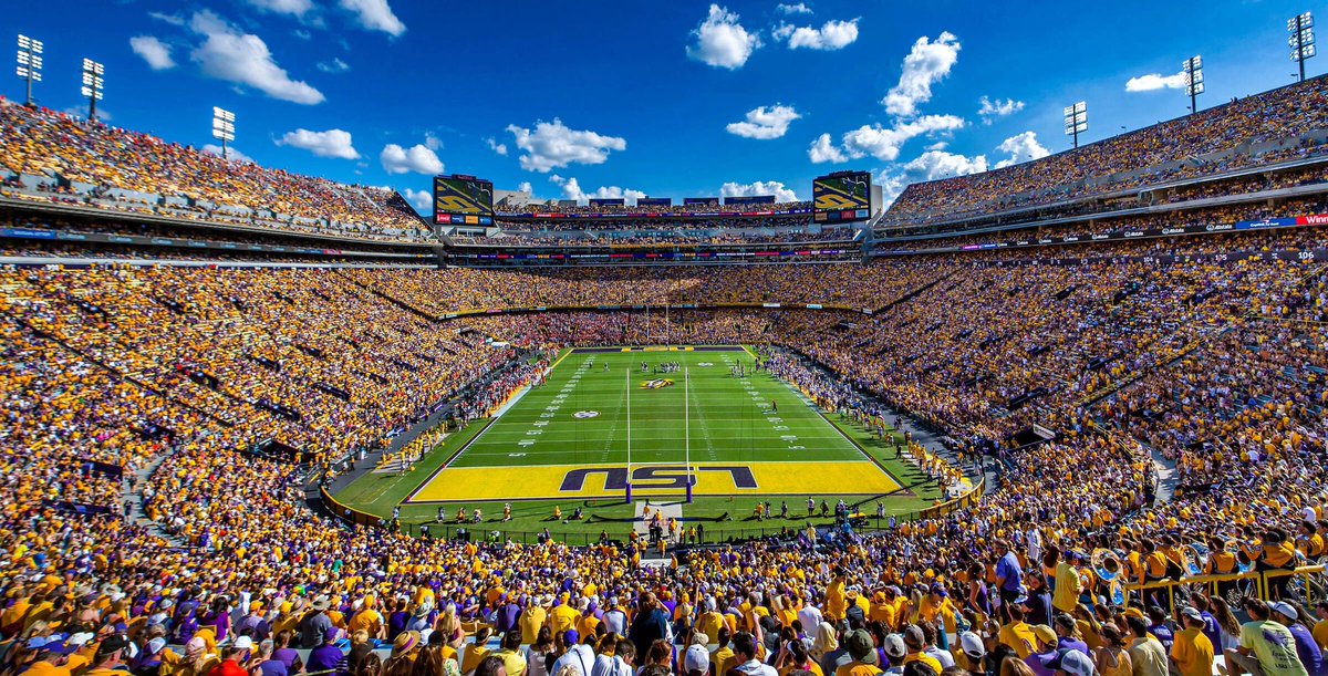 allsec_fb's tweet image. Best SEC home atmospheres:

1. LSU
2. Texas A&amp;amp;M
3. Tennessee
4. Georgia
5. South Carolina 
6. Texas
7. Ole Miss
8. Florida
9. Auburn 
10. Alabama
11. Oklahoma
12. Missouri
13. Mississippi State
14. Arkansas 
15. Kentucky
16. Vanderbilt