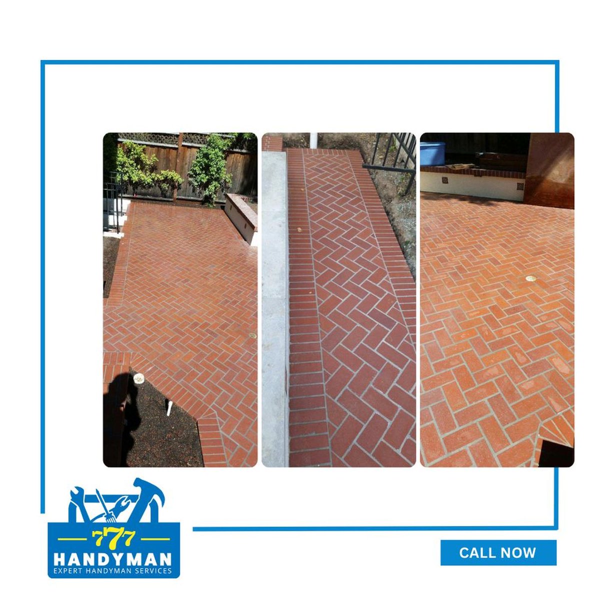 HandymanSeven's tweet photo. From planning to finishing touches, our skilled handymen transform your outdoor spaces with care and precision. Make your brick pavement project a reality—contact us today!
#Handyman
https://t.co/rbkTyQGwtd https://t.co/nQDZ0LXO7L