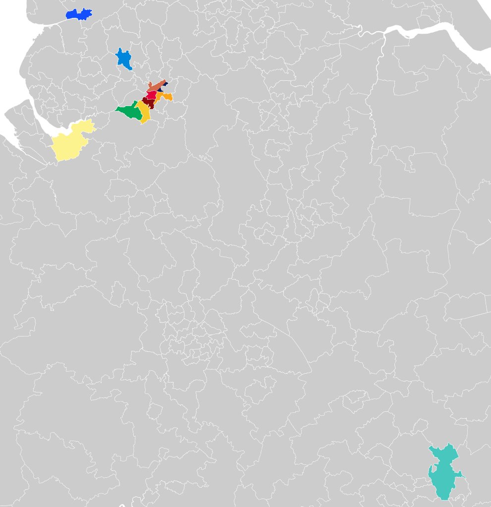To put into context... map of where all the candidates are from... One party stands out.