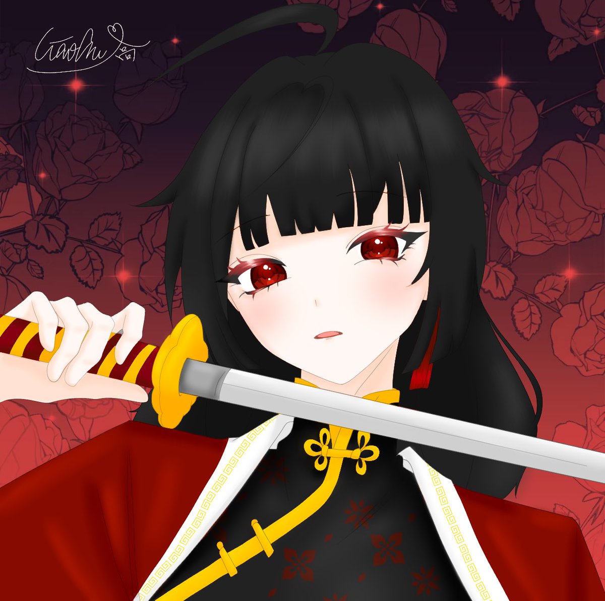 此刻起，斬斷一切雜念，專心走我的道。
模特：<a href="/SNightshad69612/">個人勢•瑟拉菲娜セラフィナ🍷🗡支援歌遊系V</a>