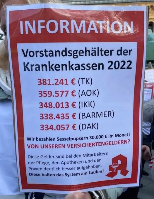 Soviel zum Thema, wir müssen bei Gesundheit sparen👇