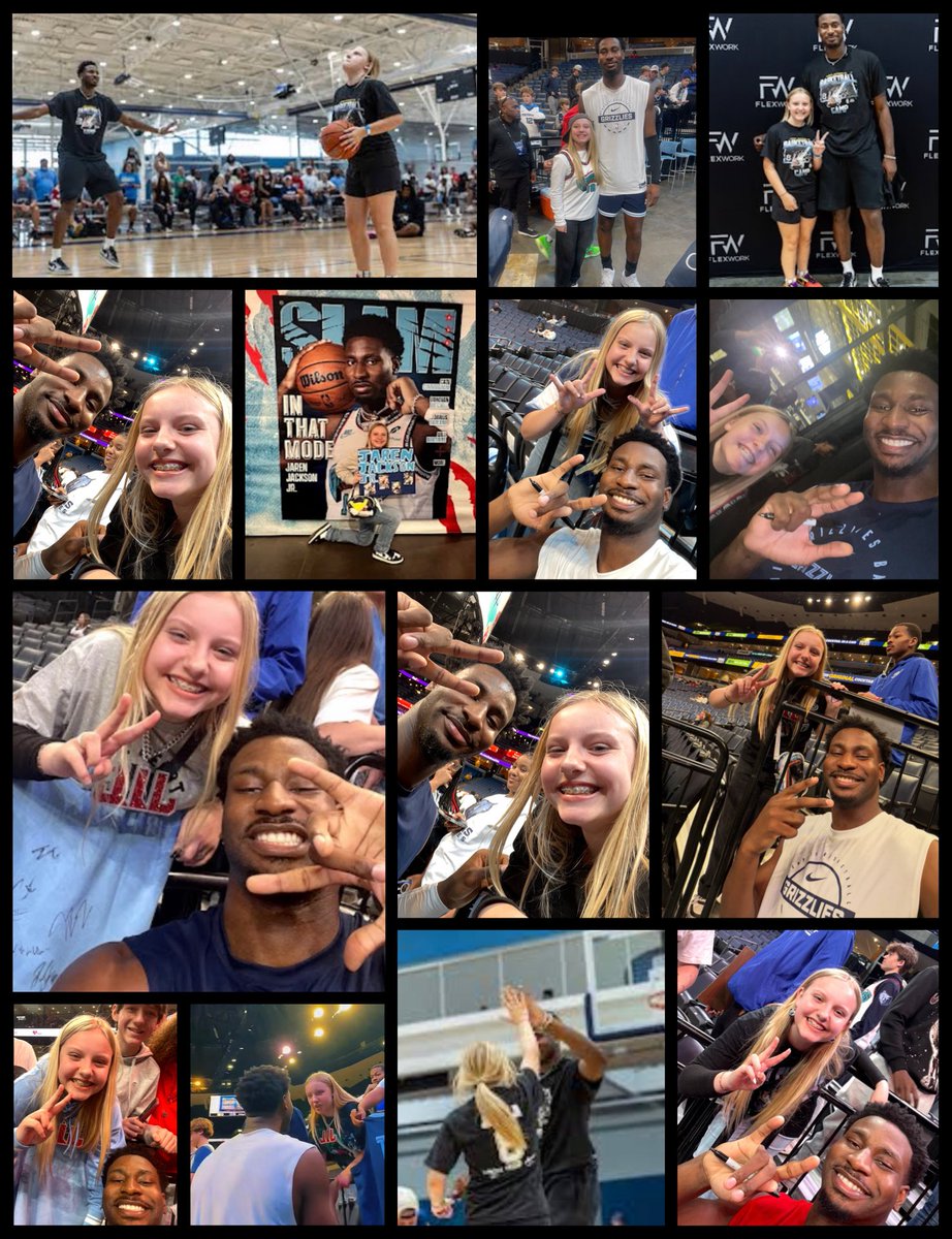 abris11's tweet photo. I’m absolutely devastated… but I know my little is going to be a million times broken.. @jarenjacksonjr thank you for always being so great to her! You’re the reason she loves the Grizz & you will always have forever fans in us, no matter where you go! BE GREAT TRIP, you already are to us!❤️💙🫶🏽🐻