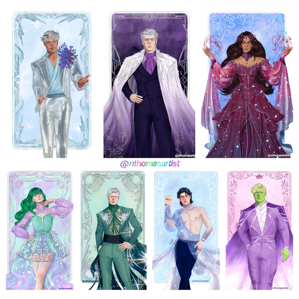 nthomasartist's tweet photo. The House of M Winter Gala

I wanted to post them all together
I love a theme and I love these characters so when i was planning on doing a new set of images these were an obvious choice

(also i've updated my print shop with all of these which I will l1nk in the reply!) https://t.co/NqlEB7rGYw