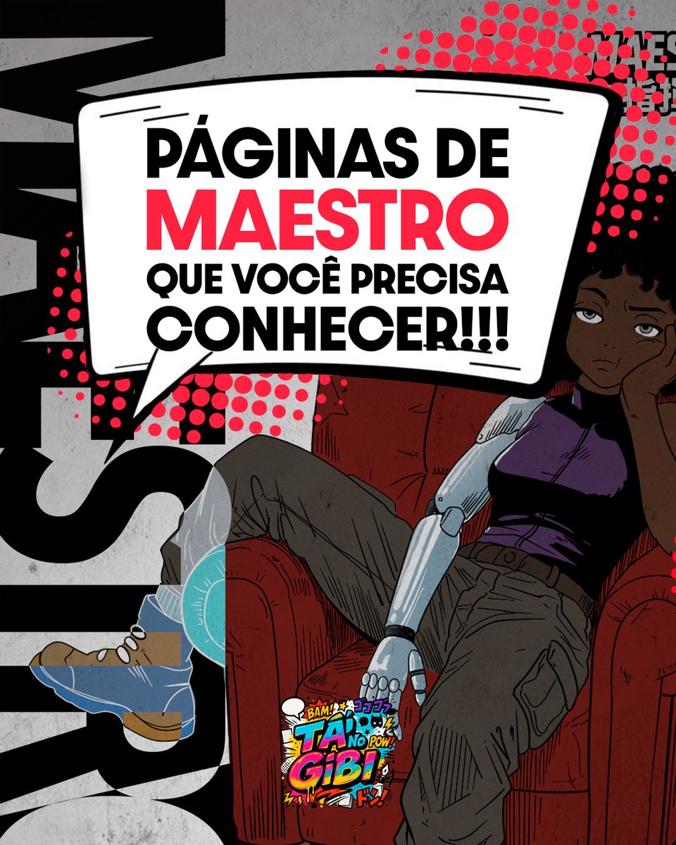 tanogibii's tweet image. 📖✨ Maestro — já disponível no Tá No Gibi ✨📖

O mangá Maestro já pode ser lido no Tá No Gibi e convida o leitor para uma jornada marcada por mistério, sobrevivência e descobertas.

🚀 Sinopse
Após um acidente com sua nave, Lilith começa sua jornada em um mundo desconhecido.