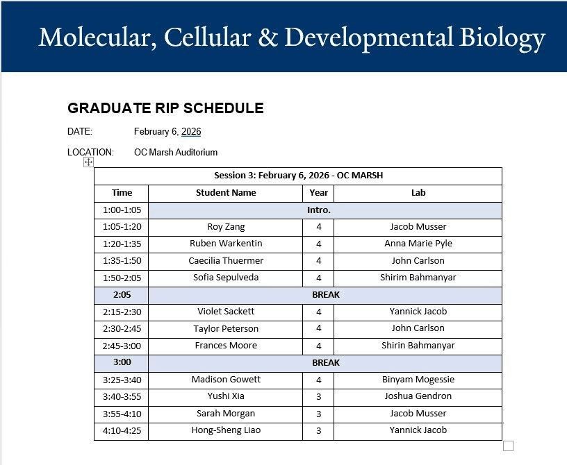 Yale MCDB tweet media