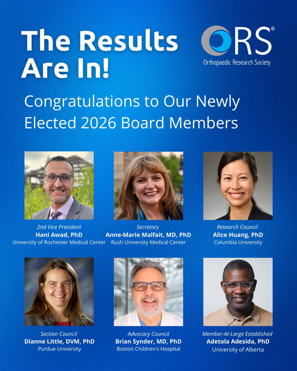 Orthopaedic Research Society tweet media