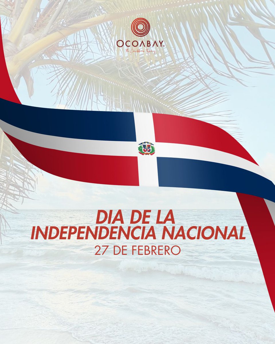 Hoy celebramos el valor, la historia y la identidad de nuestra nación.
¡Feliz Día de la Independencia Nacional, República Dominicana! 🇩🇴

#OcoaBay #TurismoRD #ExperienciasÚnicas #EscapadaPerfecta #WineTour #OrgulloDominicano