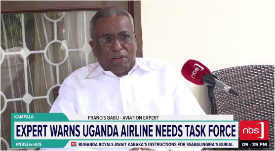 Fireliglntfi's tweet photo. Aviation expert Captain Francis Babu has warned that merely changing the Chief Executive Officer of the national carrier is not enough.

@kitonejulius 

#NBSLiveAt9 #NBSUpdates https://t.co/V5SUSLB5nd
