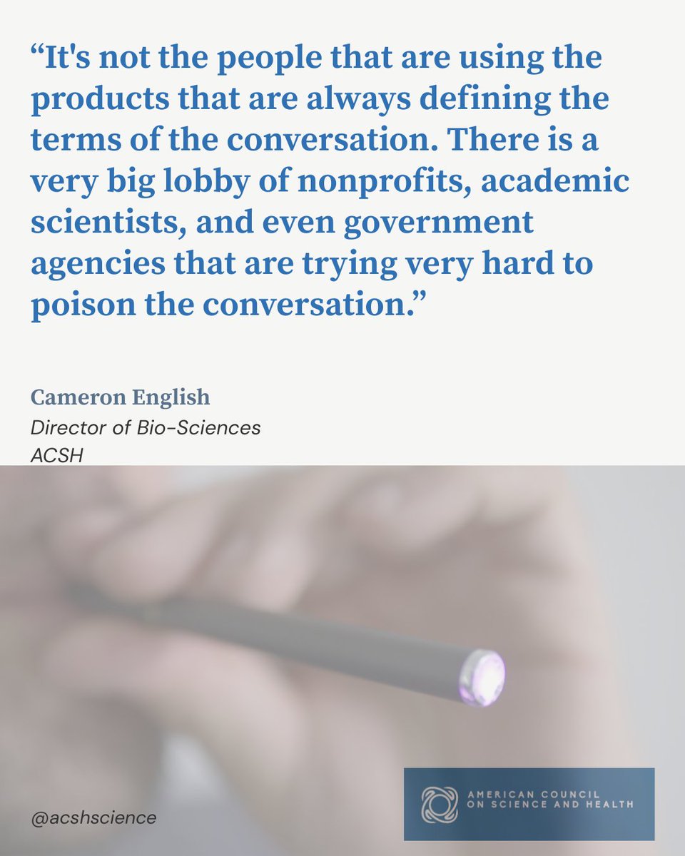 ACSHorg's tweet image. The science is clear: #vaping is far less harmful than smoking. Why, then, do so many public health groups spread nonsense about a technology that can save the lives of smokers?