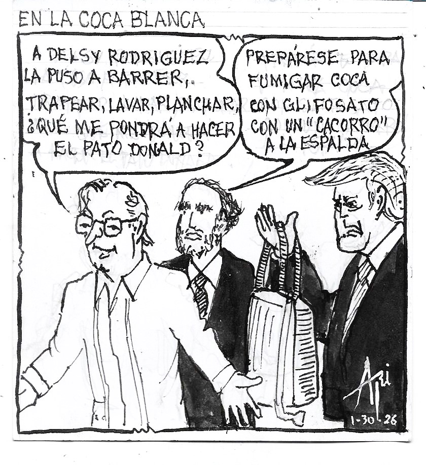 EN LA COCA BLANCA (Aricaturas por Ari)
.
.
.
#Trump #Petro  #glifosato #Narcotrafico #caricaturas #Aricaturas #Ari #periódicoelandino #periodicoelandino
