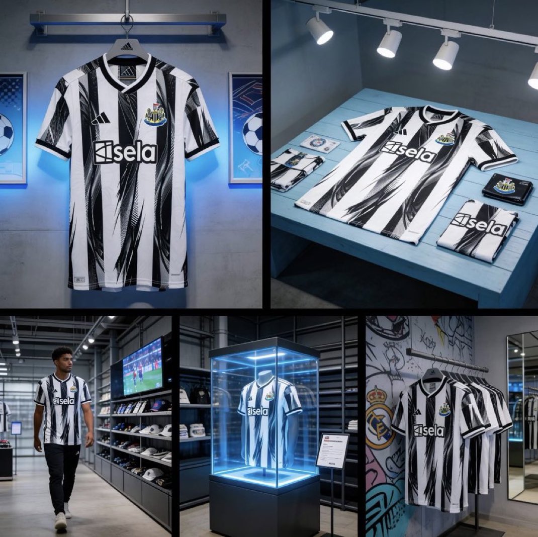 NUFCgallowgate's tweet photo. Magpie Feathers Concept home shirt 

#NUFC https://t.co/rmxfDPI0pL