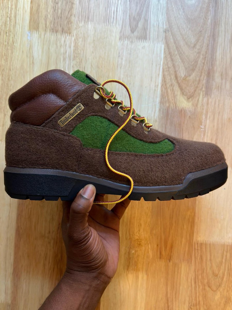 ModernNotoriety's tweet photo. “Beef &amp; Broccoli” Wool Timberland Field Boots by DPK https://t.co/6p6DWFG9Q7